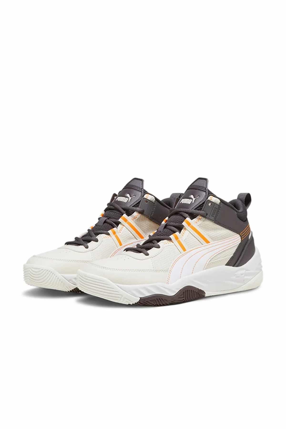 PUMA BasketbolPuma Basketbol Ayakkabısı Rebound Fature Erkek Basketbol Ayakkabı 392329-04 Bej
