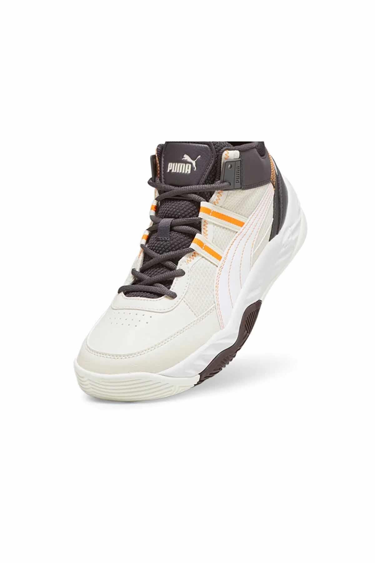 PUMA BasketbolPuma Basketbol Ayakkabısı Rebound Fature Erkek Basketbol Ayakkabı 392329-04 Bej