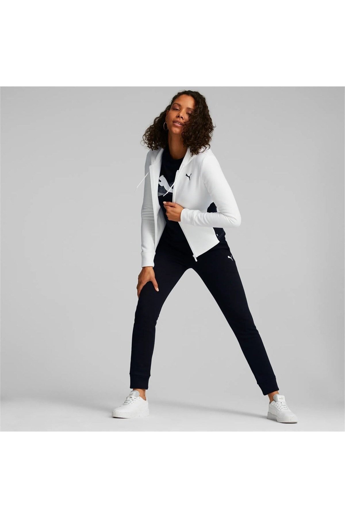 PUMAEşofman TakımPuma Classic Hooded Tracksuit FL cl Kadın Eşofman Takım 670022 02 White