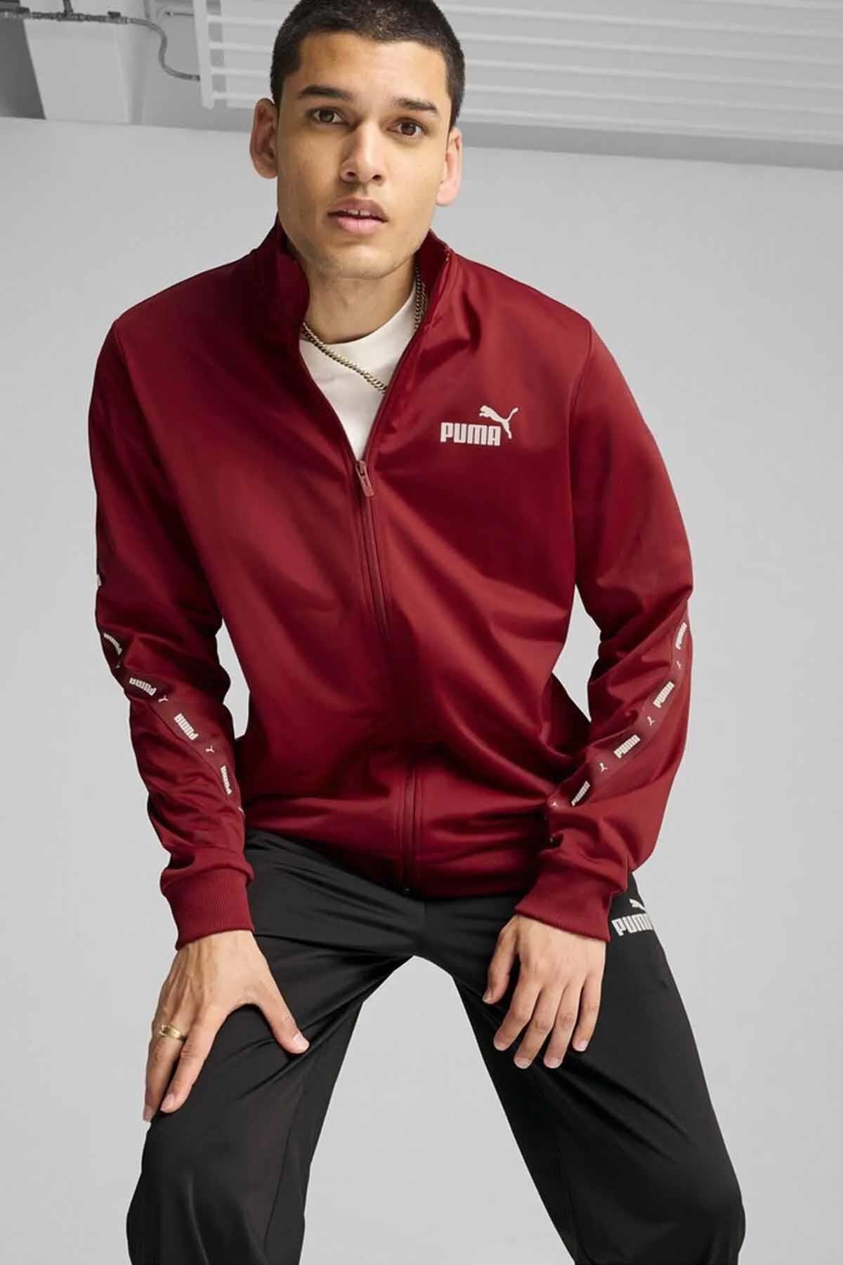 PUMAEşofman TakımPuma Erkek Eşefman Takımı Poly Tape Suit Unisex Eşofman Takım 681895-13 BORDO