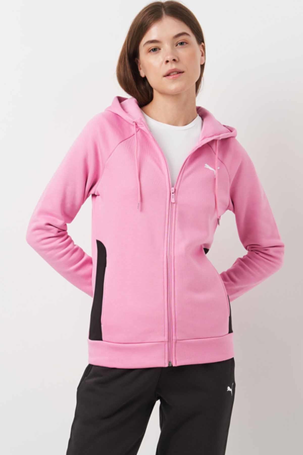 PUMAEşofman TakımPuma Kadın Pamuklu Kumaş Eşofman Takımı Kadın Eşofman Takım 683035-48 PEMBE