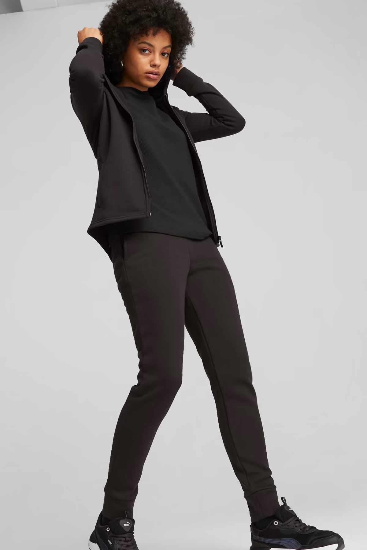 PUMAEşofman TakımPuma Kadın Pamuklu Kumaş Kadın Eşofman Takım 622637-01 SIYAH