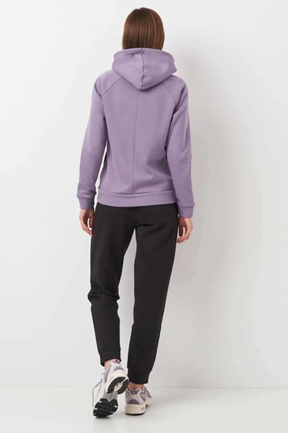 PUMAEşofman TakımPuma Kadın Paumuklu Kumaş İçi Polarlı  Eşofman Takımı Kadın Eşofman Takım 683035-30 Siyah-Mor