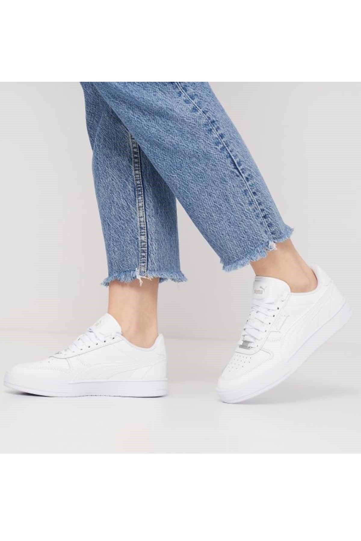 PUMAGünlük SporPuma Beyaz Unisex Sneaker Caven B1 Erkek Günlük Spor Ayakkabı 380810-01RS BEYAZ