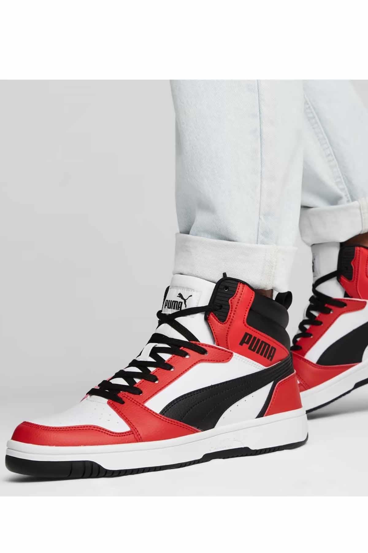 PUMAGünlük SporPuma Rebound V6 Unisex Günlük Spor Ayakkabı 392326-04 Siyah-Krmz