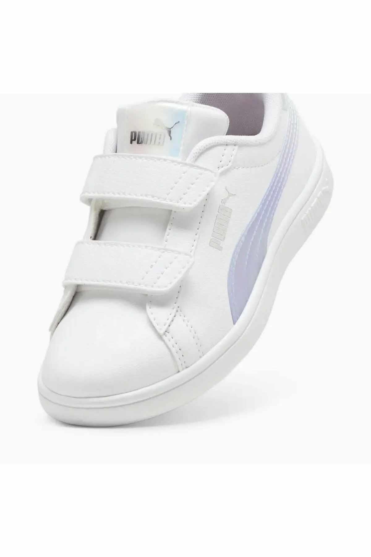 PUMAGünlük SporPuma Smash 3.0 Holo 2.0 V PS Unisex Günlük Spor Ayakkabı 398293-01 BEYAZ