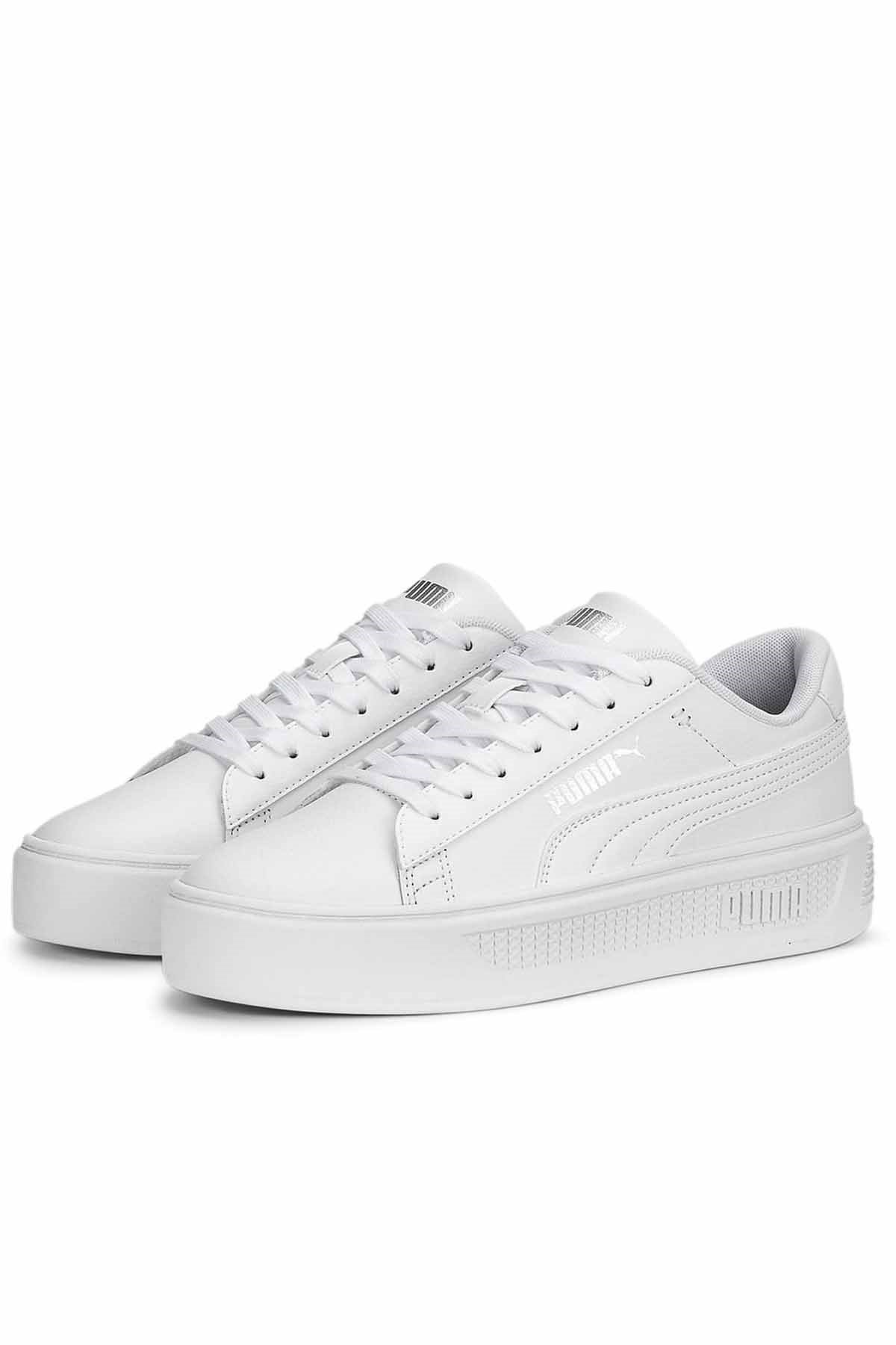 PUMAGünlük SporPuma Smash Platform Kadın Günlük Spor Ayakkabı 390758-01 BEYAZ-SYH