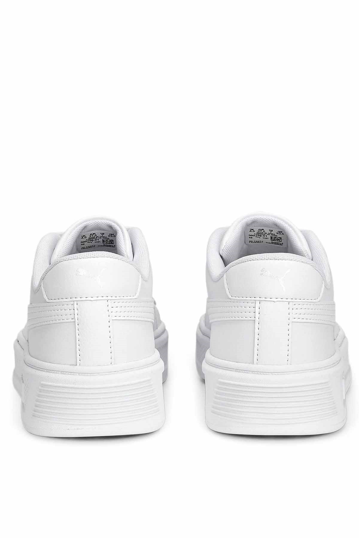 PUMAGünlük SporPuma Smash Platform Kadın Günlük Spor Ayakkabı 390758-01 BEYAZ-SYH