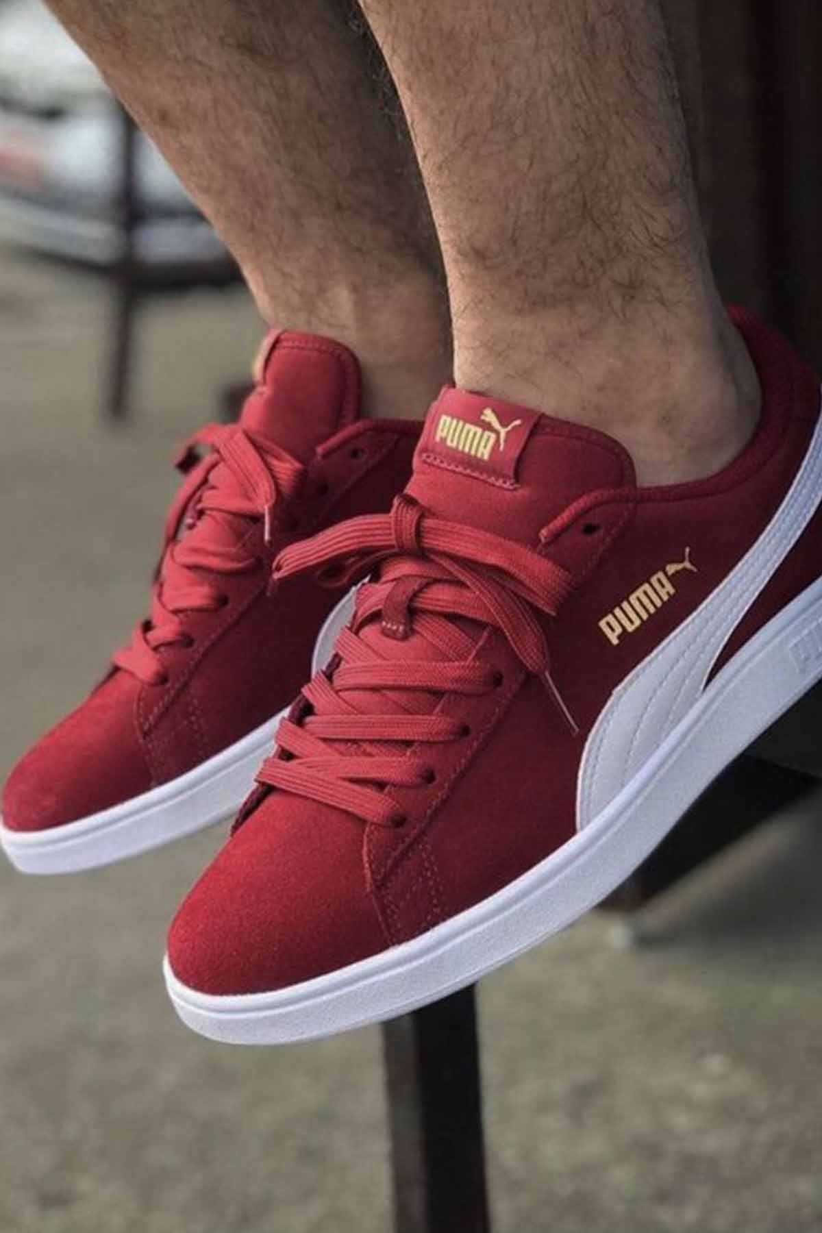 PUMAGünlük SporPuma Smash v2 Unisex Günlük Spor Ayakkabı 364989 29 Bordo-Byz