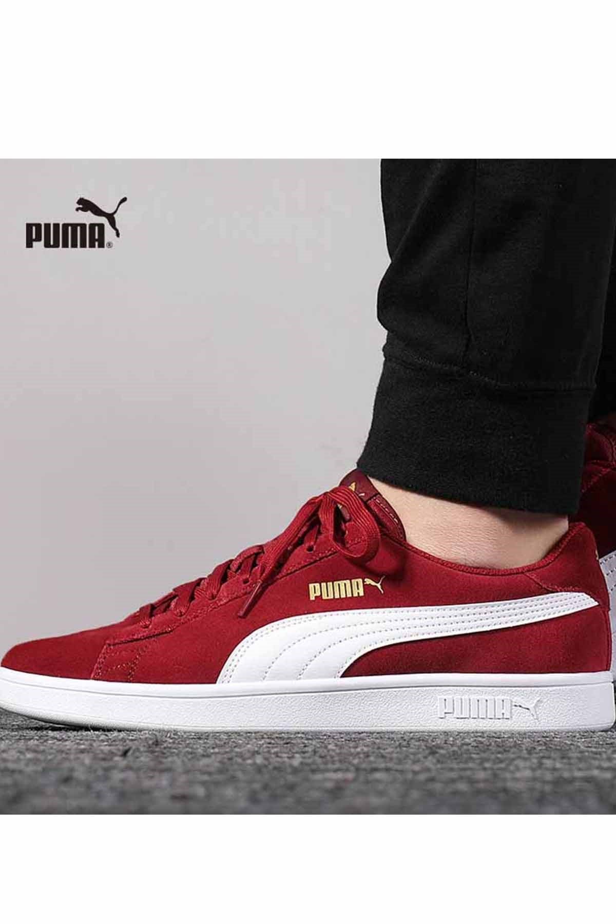 PUMAGünlük SporPuma Smash v2 Unisex Günlük Spor Ayakkabı 364989 29 Bordo-Byz