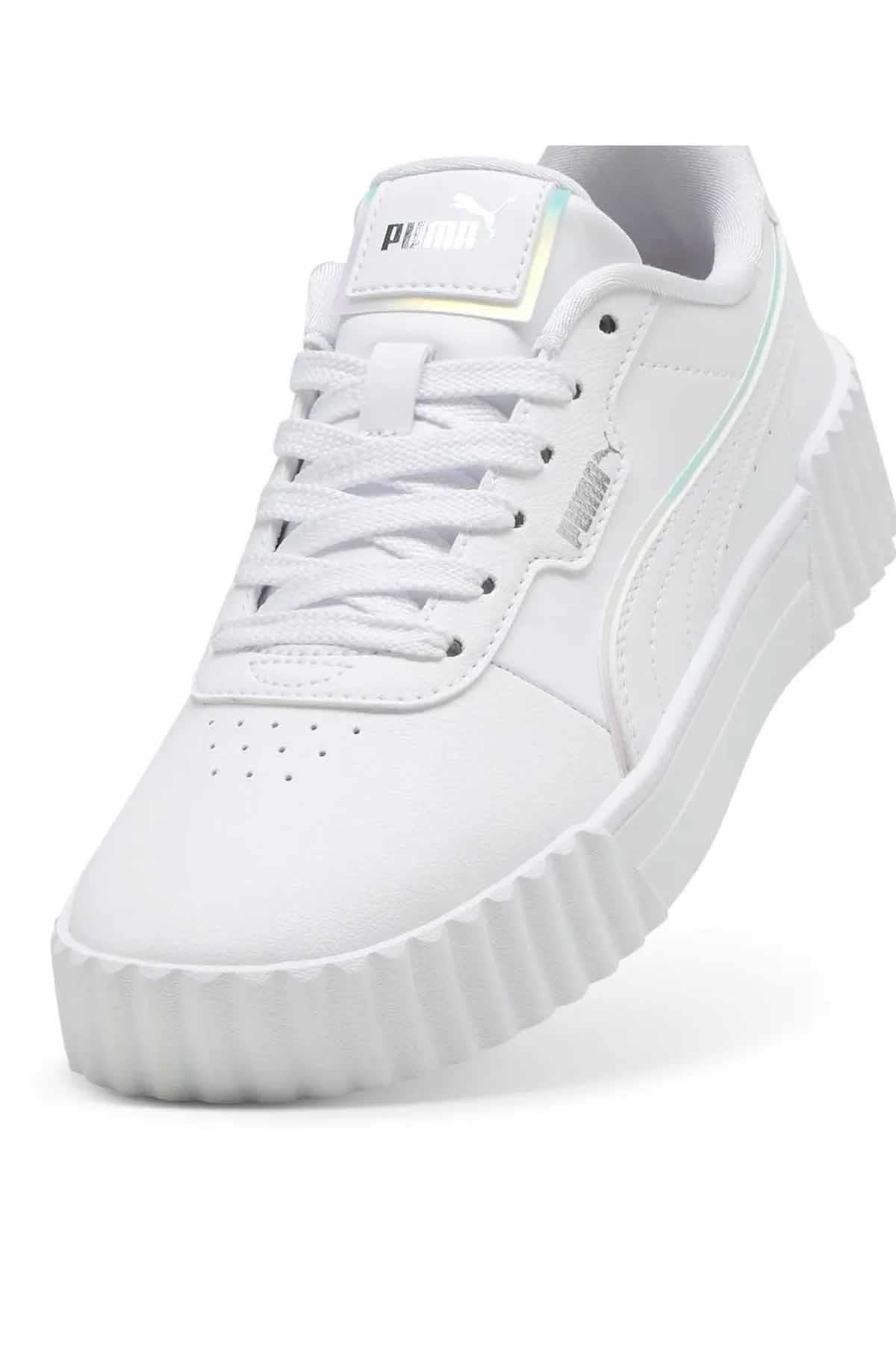 PUMASneakerPuma Carina 3.0 Halo 2.0 Jr Kadın Sneaker Ayakkabı 402280-01 BEYAZ