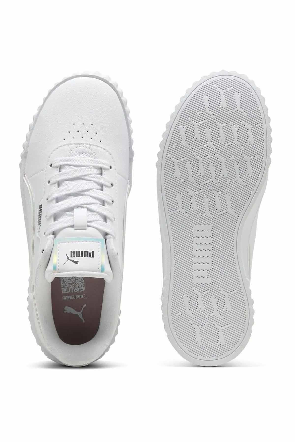 PUMASneakerPuma Carina 3.0 Halo 2.0 Jr Kadın Sneaker Ayakkabı 402280-01 BEYAZ