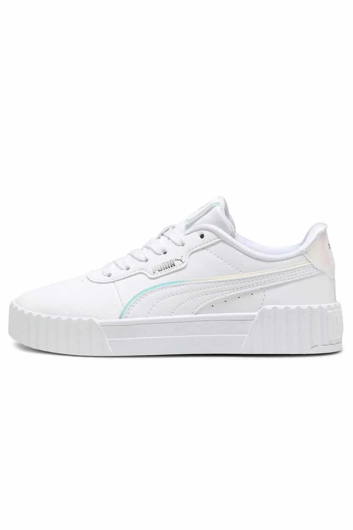 PUMASneakerPuma Carina 3.0 Halo 2.0 Jr Kadın Sneaker Ayakkabı 402280-01 BEYAZ
