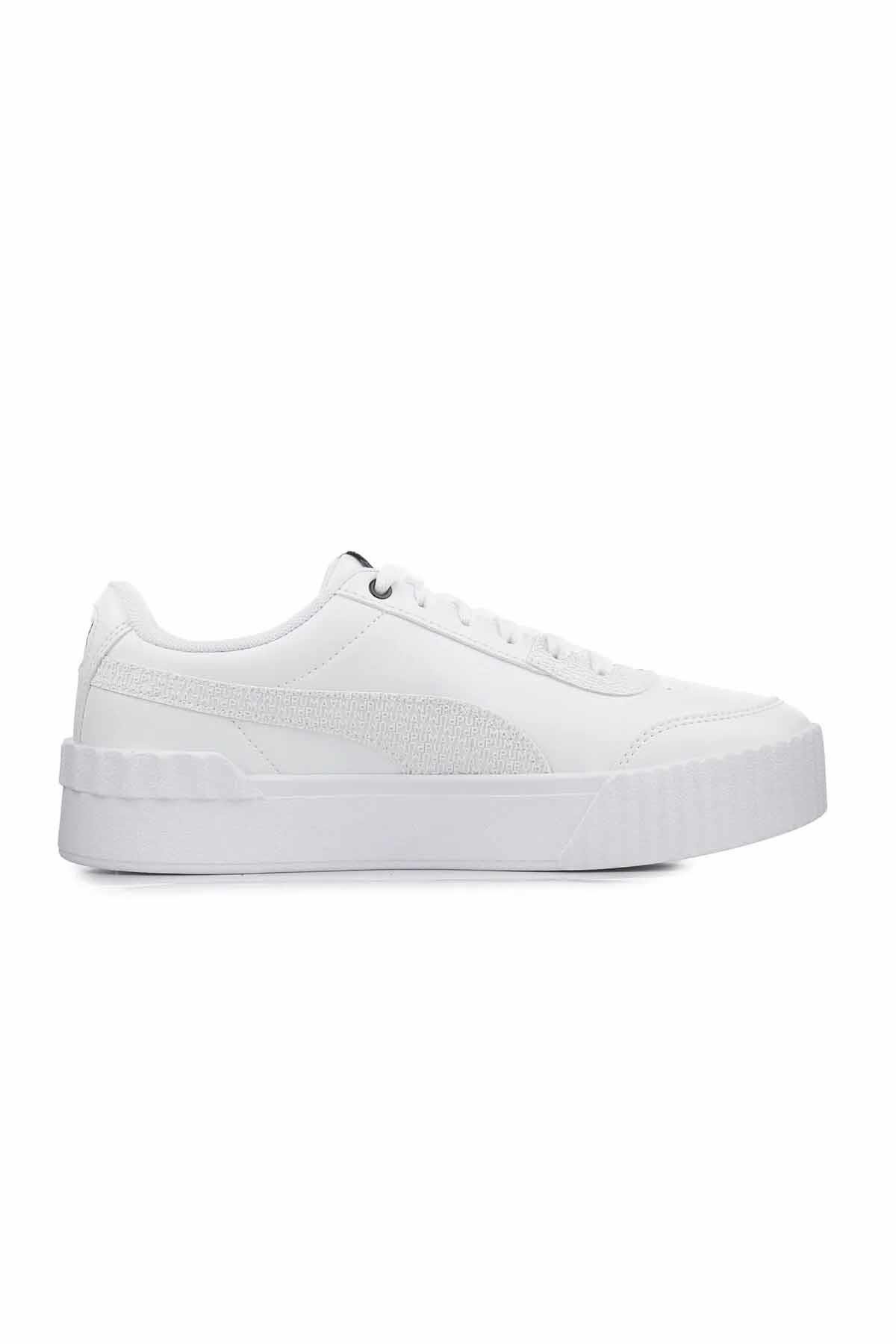 PUMASneakerPuma Carina Lift Mono Kadın Sneaker Ayakkabı 386405-02 BEYAZ
