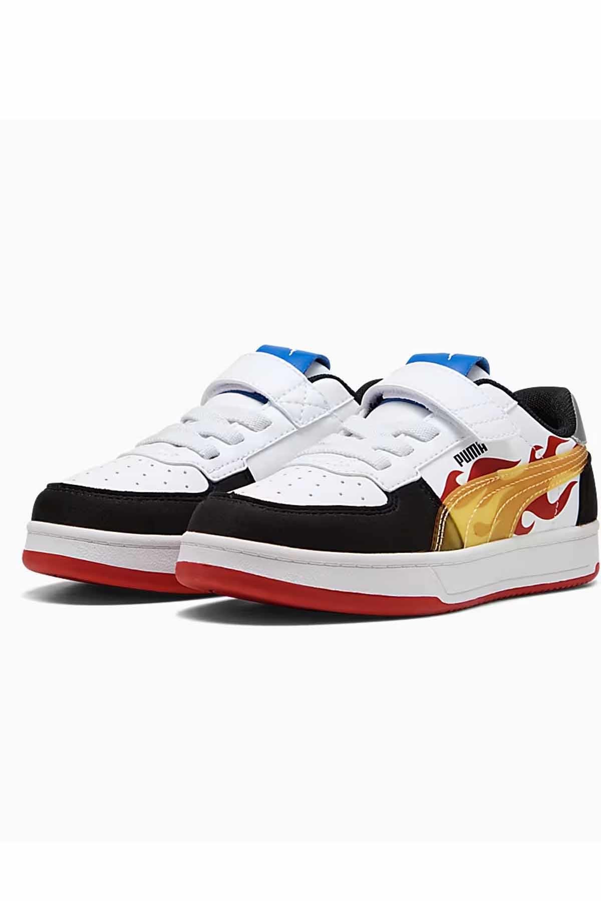 PUMASneakerPuma Caven 2.0 HotWheels Ac Çocuk Sneaker Ayakkabı 401404-01 Çok Renkli