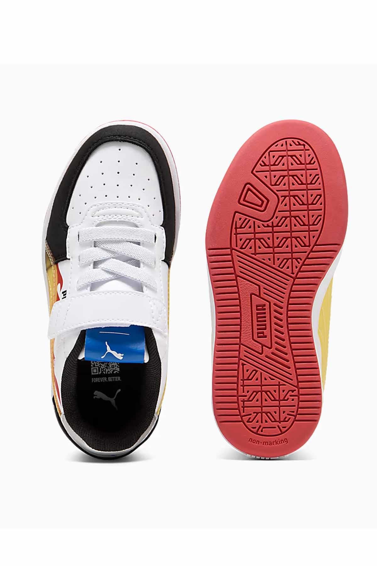 PUMASneakerPuma Caven 2.0 HotWheels Ac Çocuk Sneaker Ayakkabı 401404-01 Çok Renkli