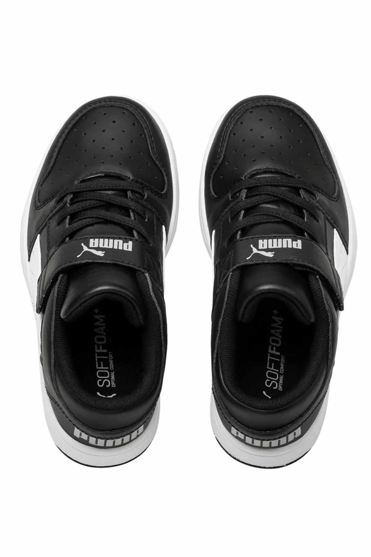 PUMASneakerPuma Çocuk Ayakkabı Rebound Layup Çocuk Sneaker Ayakkabı 370492-02 SIYAH-BYZ