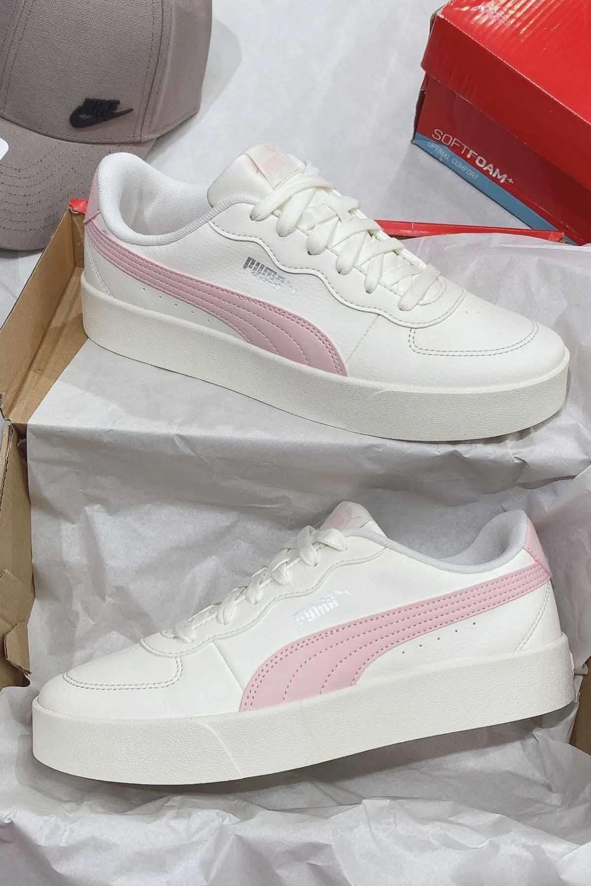 PUMASneakerPuma Kadın Snekars Yüksek Taban Spor Ayakkabı Kadın Sneaker Ayakkabı 380147-05-2 Bej