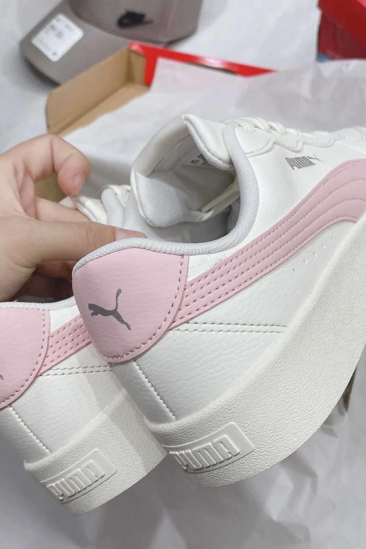 PUMASneakerPuma Kadın Snekars Yüksek Taban Spor Ayakkabı Kadın Sneaker Ayakkabı 380147-05-2 Bej