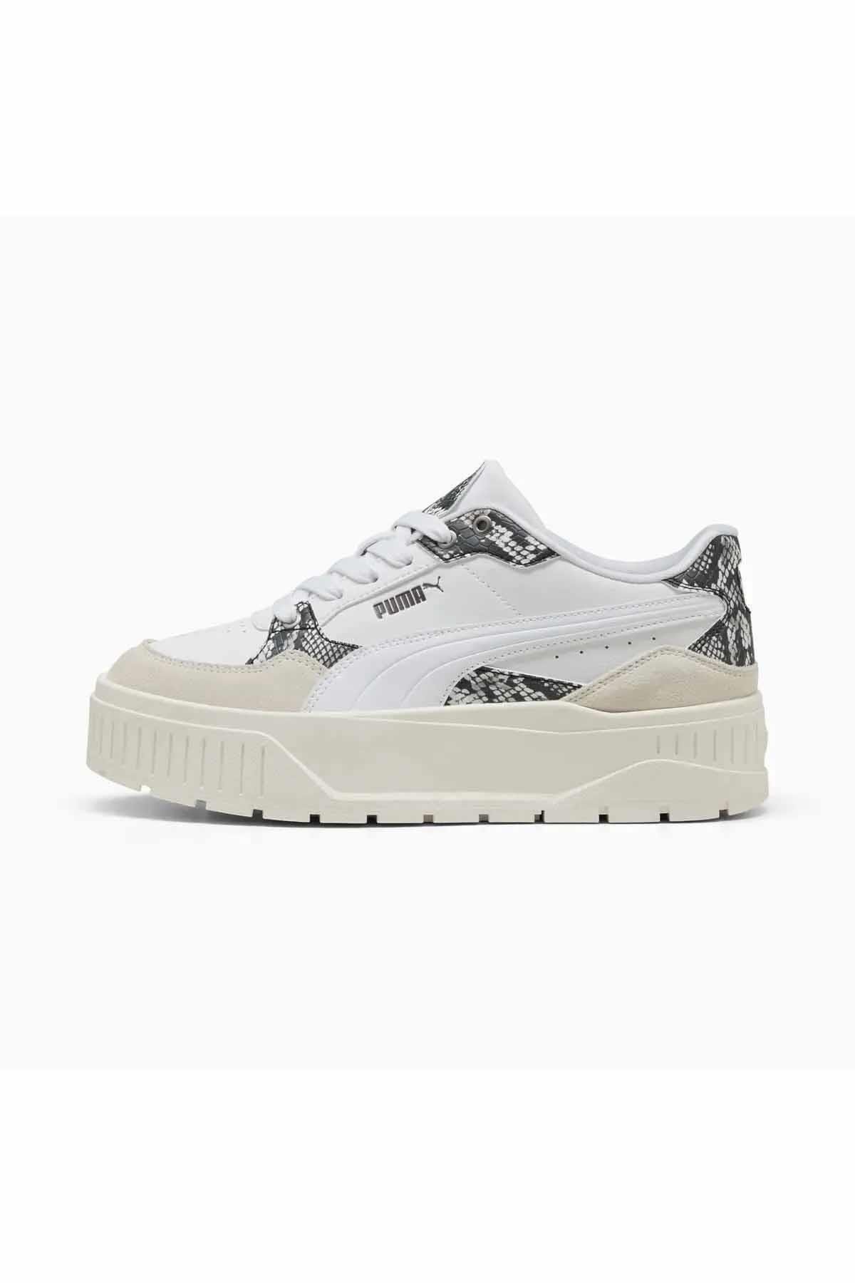 PUMASneakerPuma Karmen II Idol Snake Chic Kadın Sneaker Ayakkabı 400395-01 BEYAZ