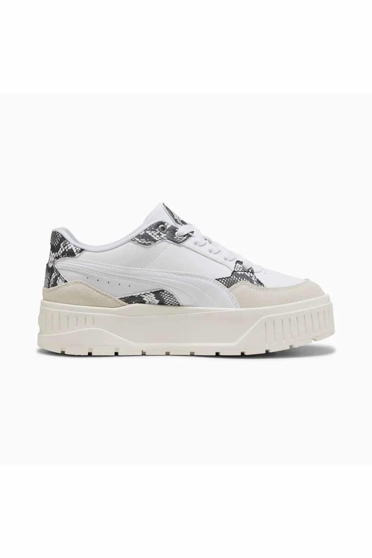 PUMASneakerPuma Karmen II Idol Snake Chic Kadın Sneaker Ayakkabı 400395-01 BEYAZ