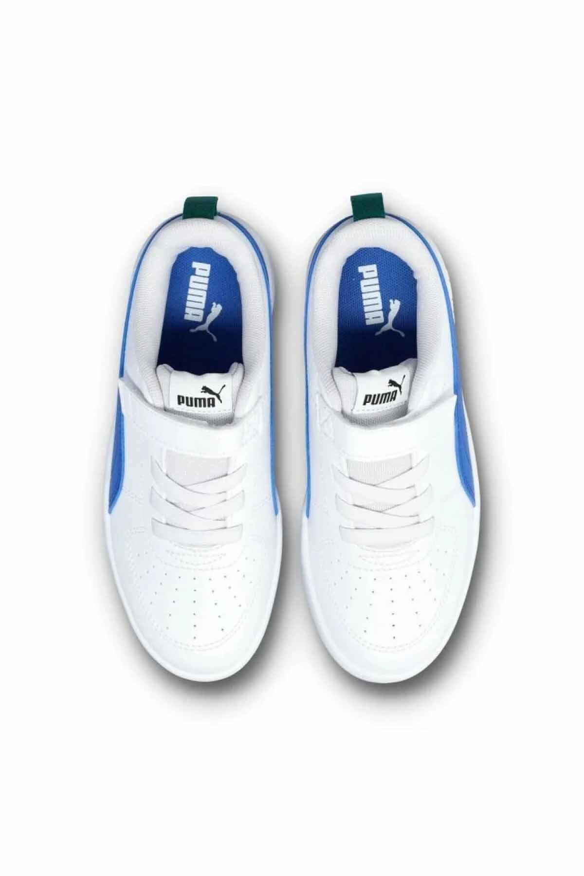 PUMASneakerPuma Rickie AC+ PS Çocuk Sneaker Ayakkabı 385836-41 BEYAZ-SYH