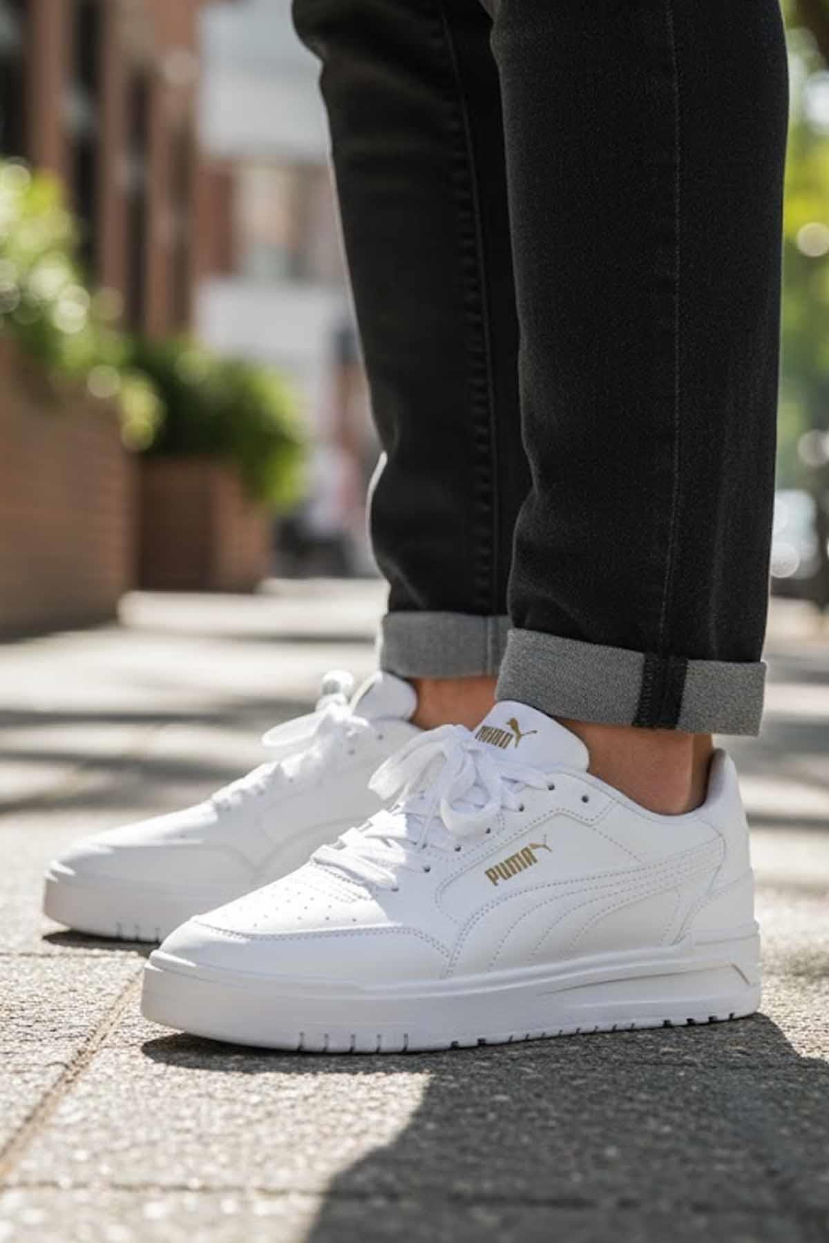 PUMASneakerPuma Shuffle Downtown Erkek Sneaker Ayakkabı 402596 BEYAZ