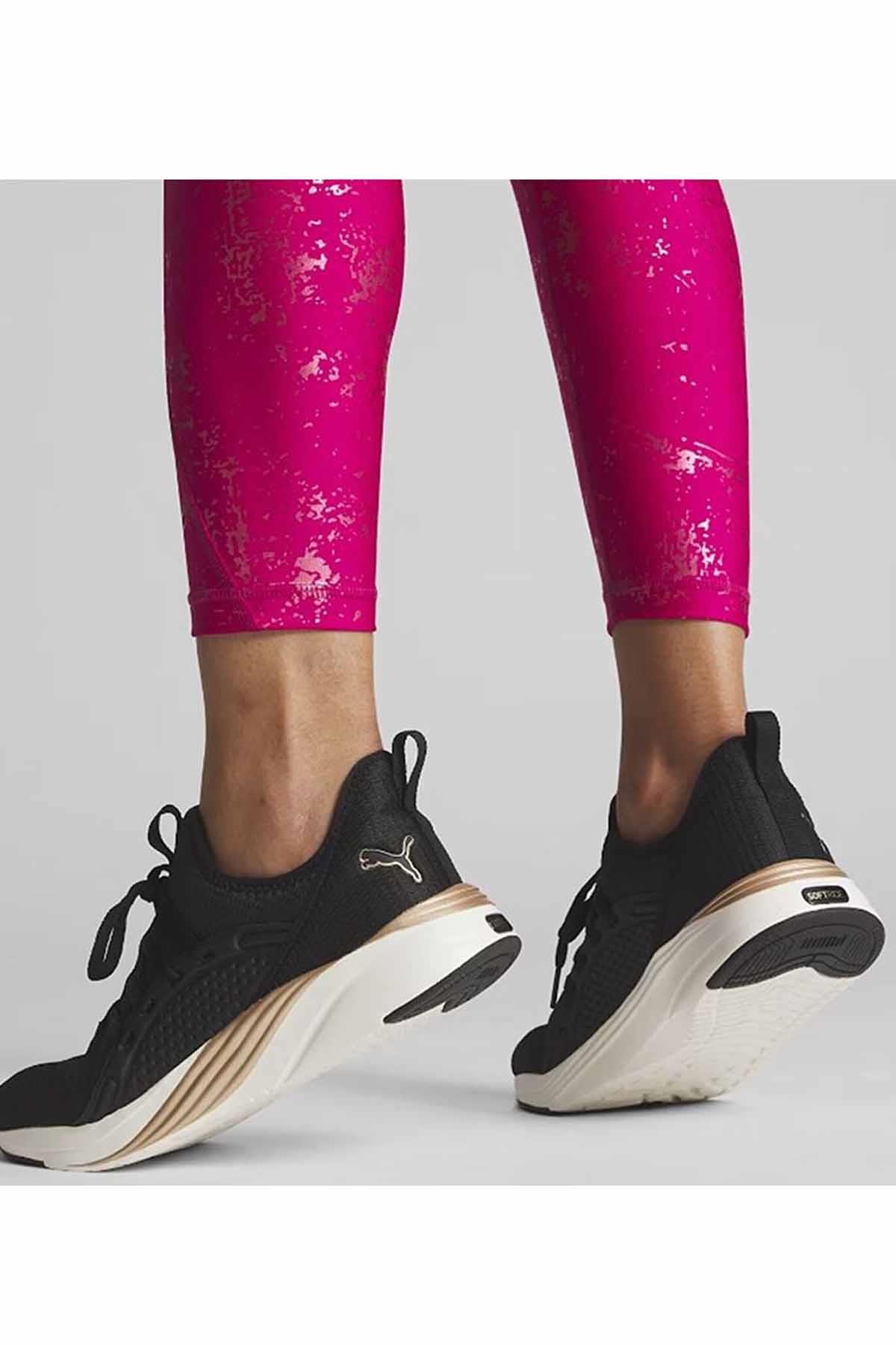 PUMASneakerPuma Softride Mayve Leopard Wns Kadın Sneaker Ayakkabı 377903-01 SIYAH