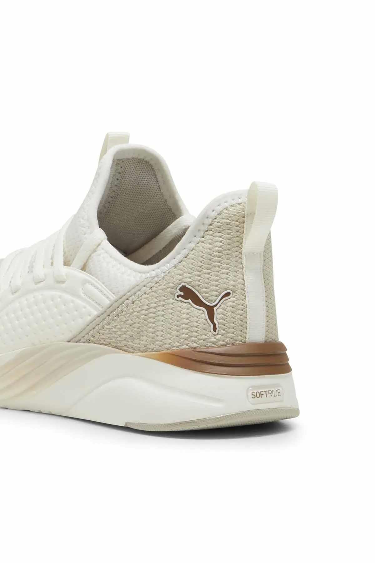 PUMASneakerPuma Softride Mayve Leopard Wns Kadın Sneaker Ayakkabı 377903-18 BEYAZ