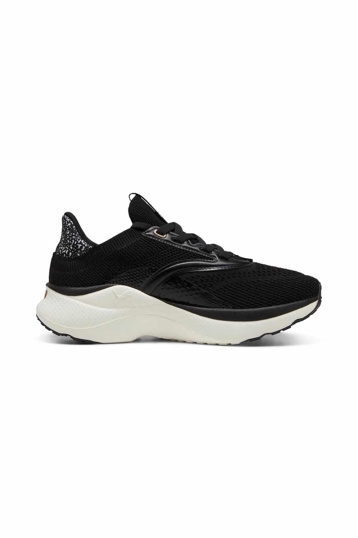 PUMASneakerPuma Softride Mayve Leopard Wns Kadın Sneaker Ayakkabı 310162-01 SIYAH