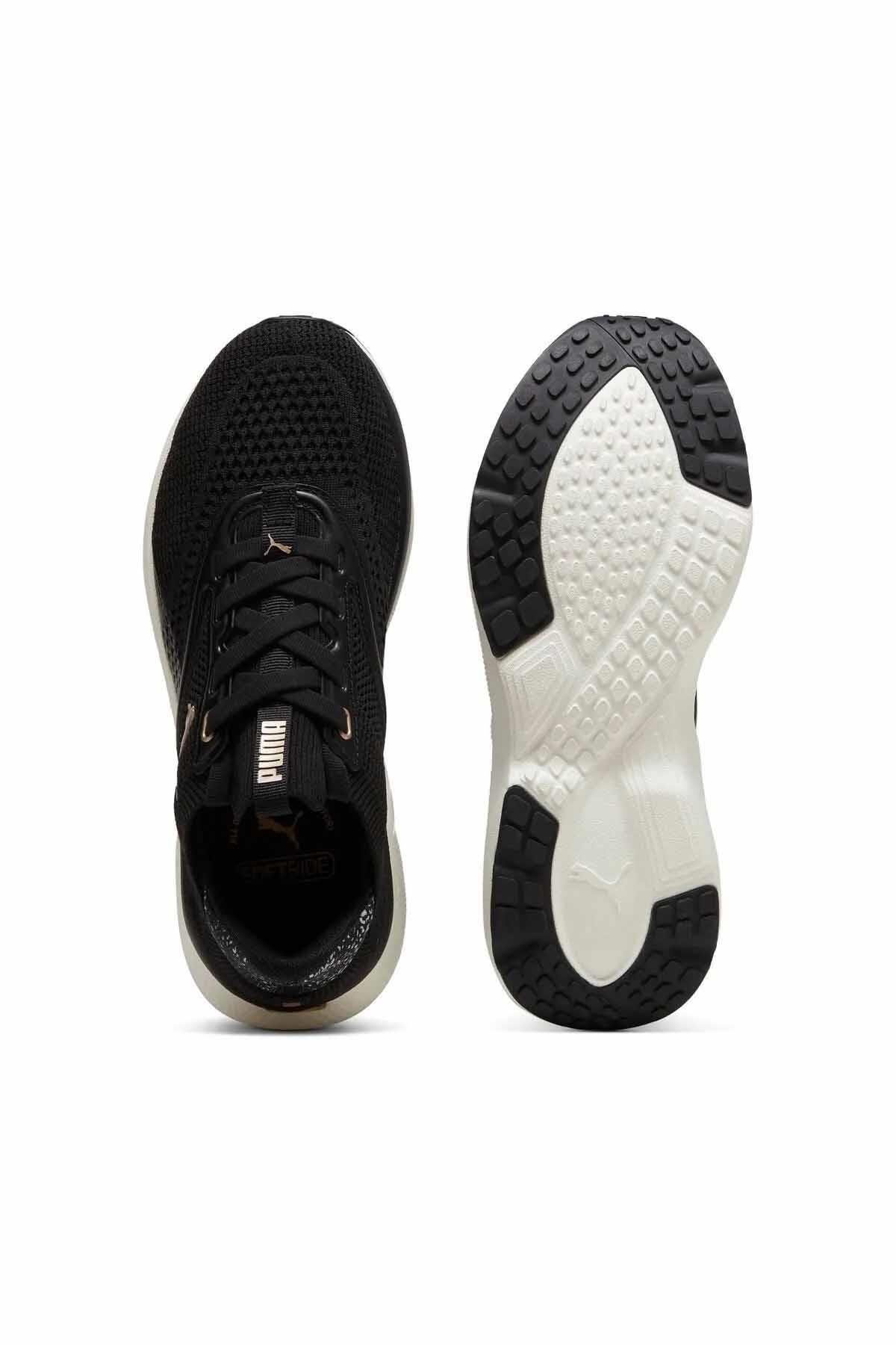 PUMASneakerPuma Softride Mayve Leopard Wns Kadın Sneaker Ayakkabı 310162-01 SIYAH