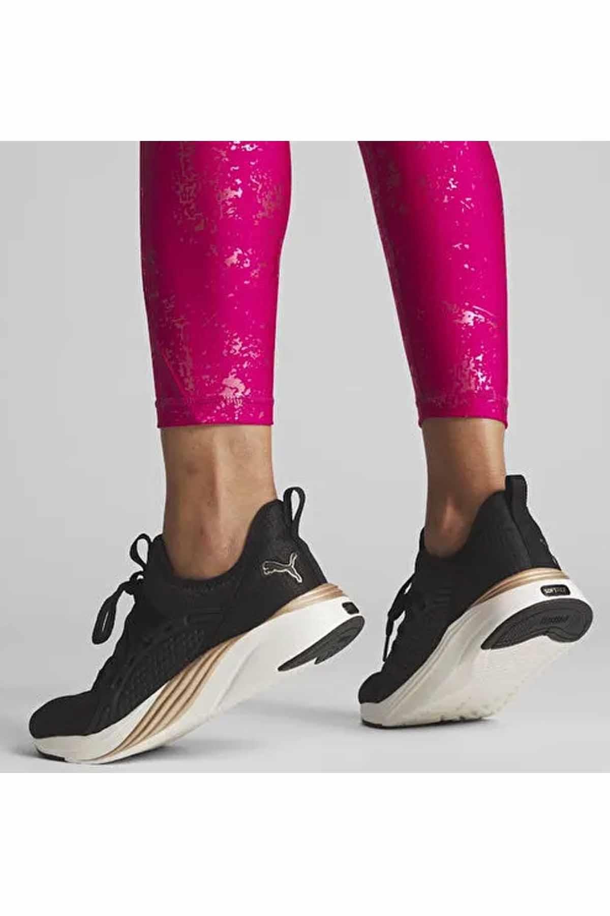 PUMASneakerPuma Softride Mayve Leopard Wns Kadın Sneaker Ayakkabı 377903-01 SIYAH