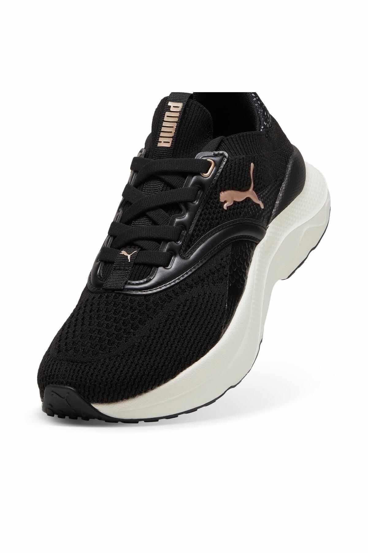 PUMASneakerPuma Softride Mayve Leopard Wns Kadın Sneaker Ayakkabı 310162-01 SIYAH