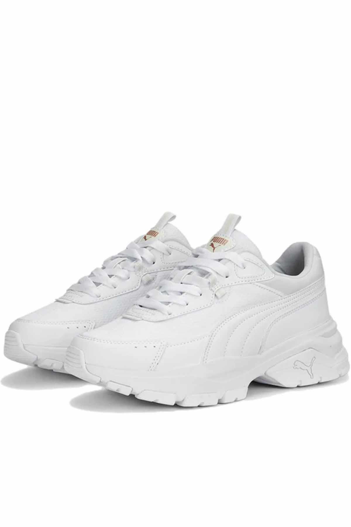 PUMASneakerPuma Yüksek Taban Kadın Spor Ayakkabı Cassia Via Kadın Sneaker Ayakkabı 389223-01 BEYAZ