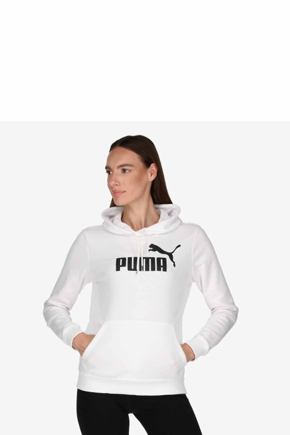 PUMASweatshirtPuma ESS Logo Hoodie TR (s) Kadın Sweatshirt 586791 02 White