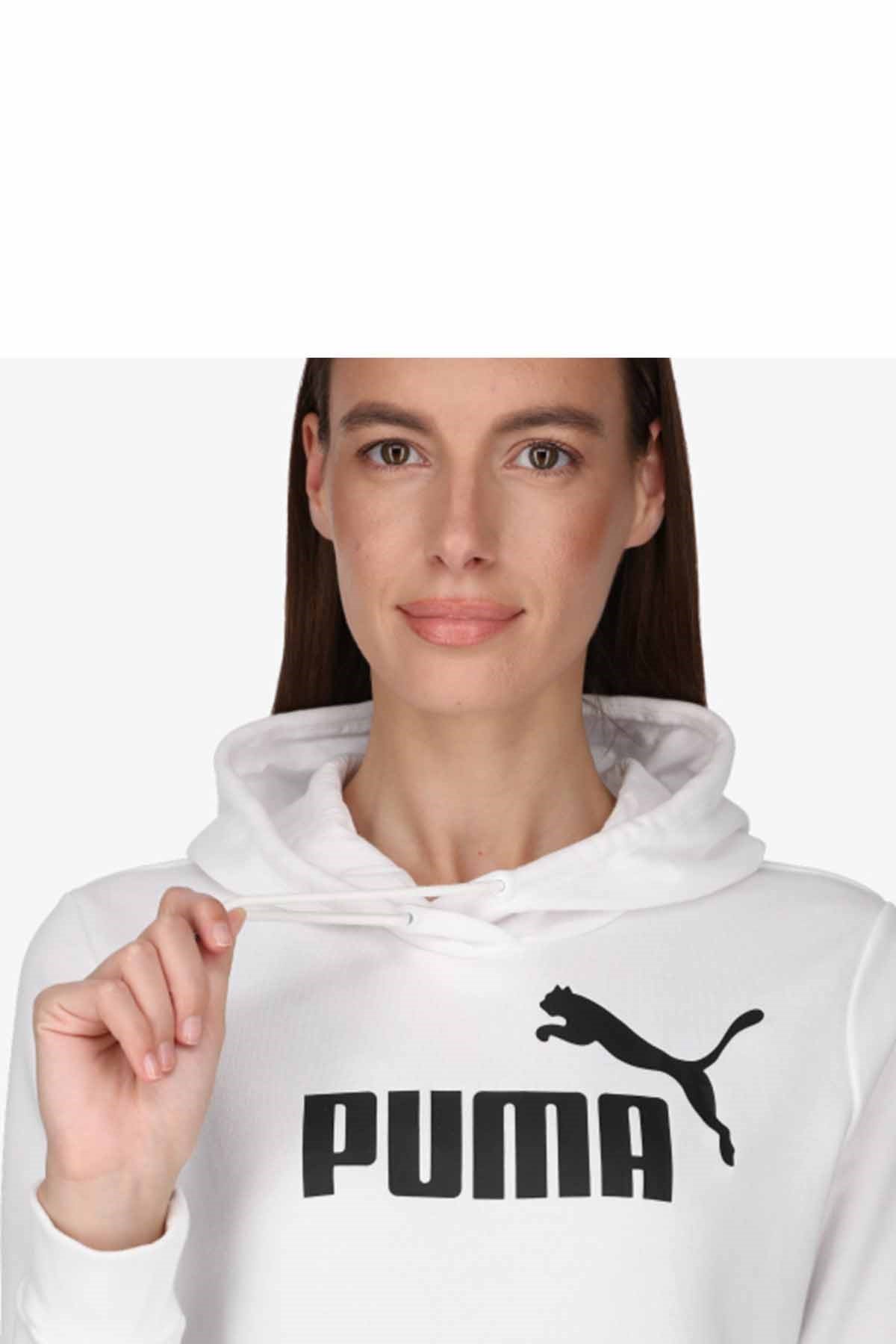 PUMASweatshirtPuma ESS Logo Hoodie TR (s) Kadın Sweatshirt 586791 02 White