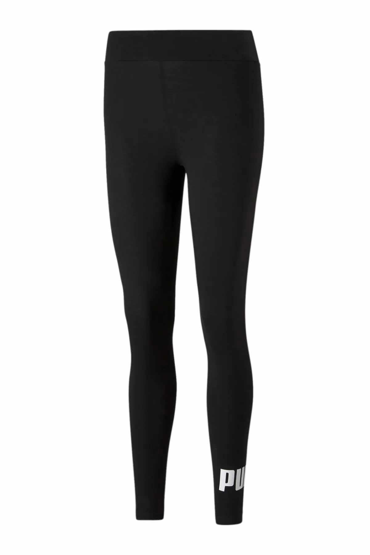 PUMATaytPuma ESS Logo Leggings Kadın Tayt 586832 01 BLACK