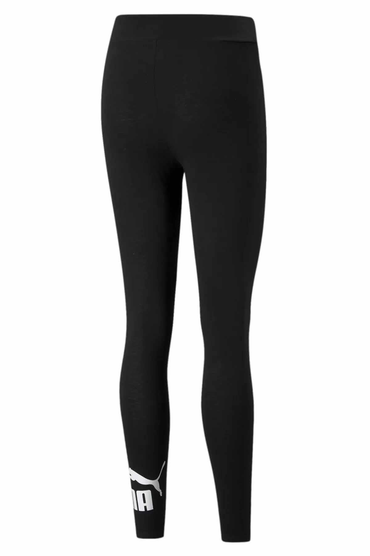 PUMATaytPuma ESS Logo Leggings Kadın Tayt 586832 01 BLACK