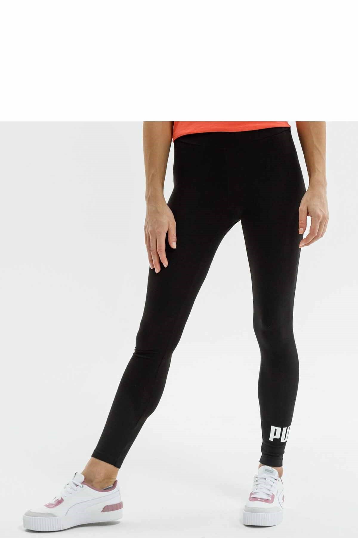 PUMATaytPuma ESS Logo Leggings Kadın Tayt 586832 01 Black