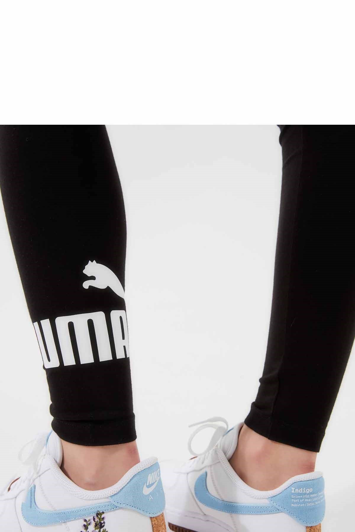 PUMATaytPuma ESS Logo Leggings Kadın Tayt 586832 01 Black