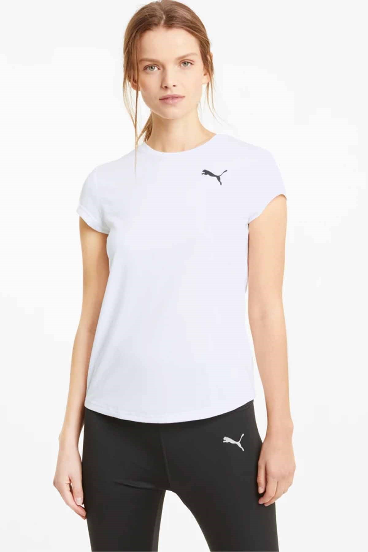 PUMATişörtPuma ACTIVE TEE Kadın Tişört 586857-02 BEYAZ