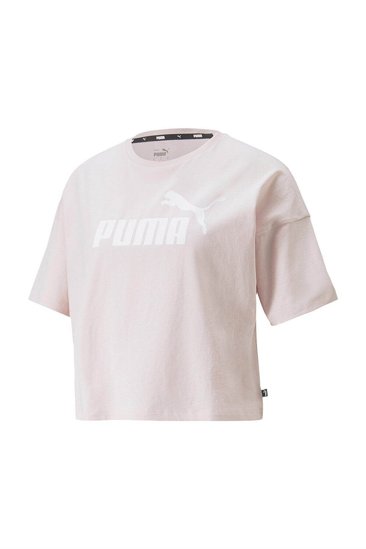 PUMATişörtPuma Cropped Logo Tee Kadın Tişört 586866 82 BEYAZ