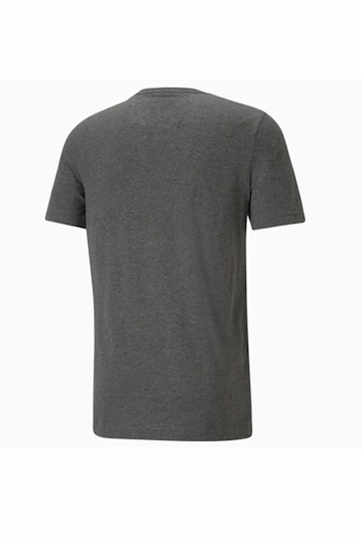 PUMATişörtPuma Ess Heather Tee Erkek Tişört 586736-01 Siyah