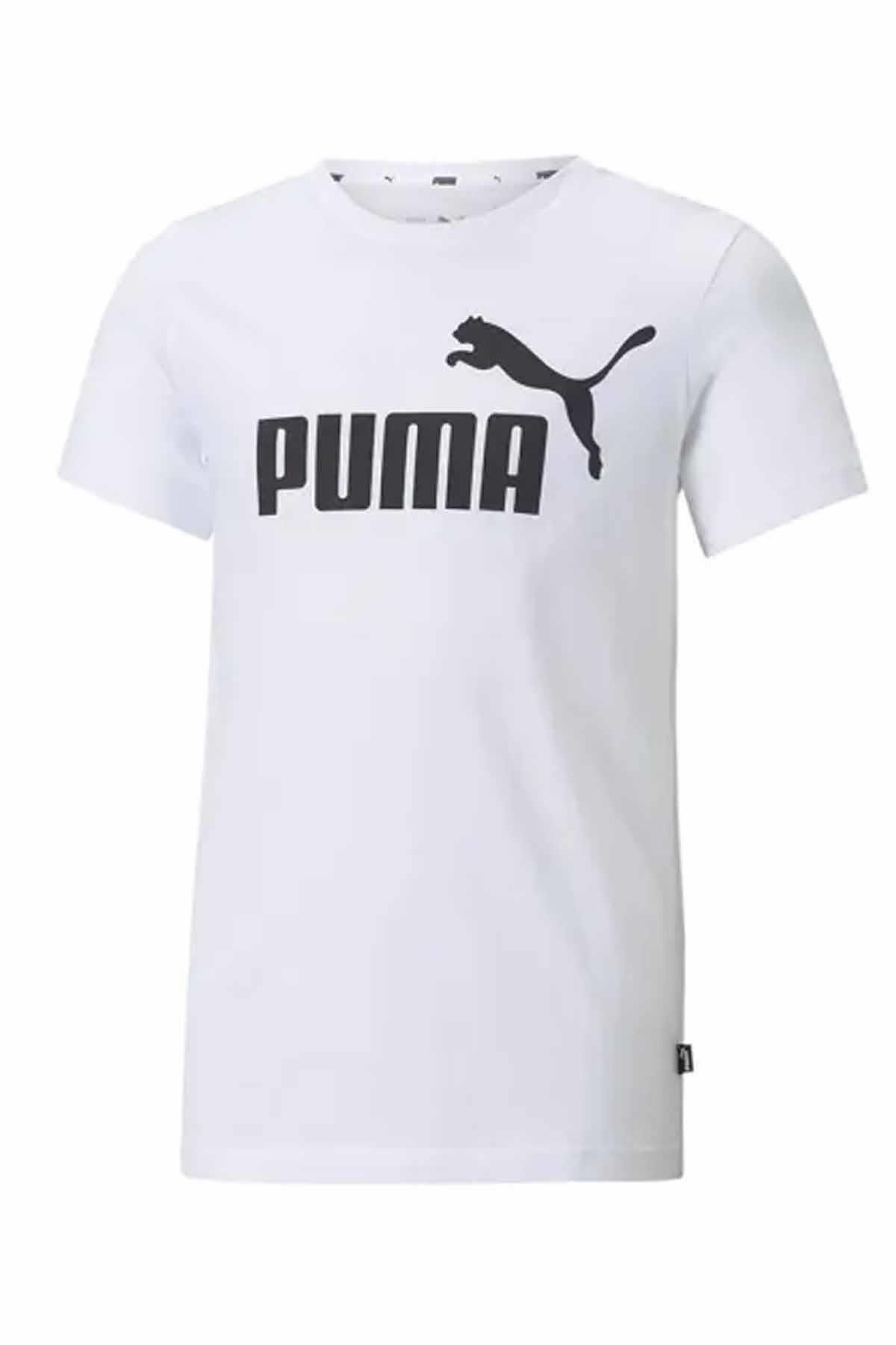 PUMATişörtPuma Ess Logo Tee Erkek Tişört 682532-02 BEYAZ