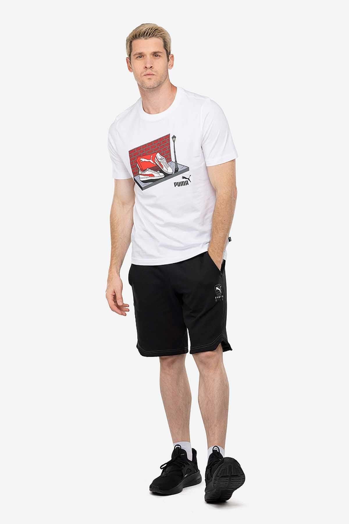 PUMATişörtPuma GRAPHICS PUMA Box Tee Erkek Tişört 680175-02 BEYAZ