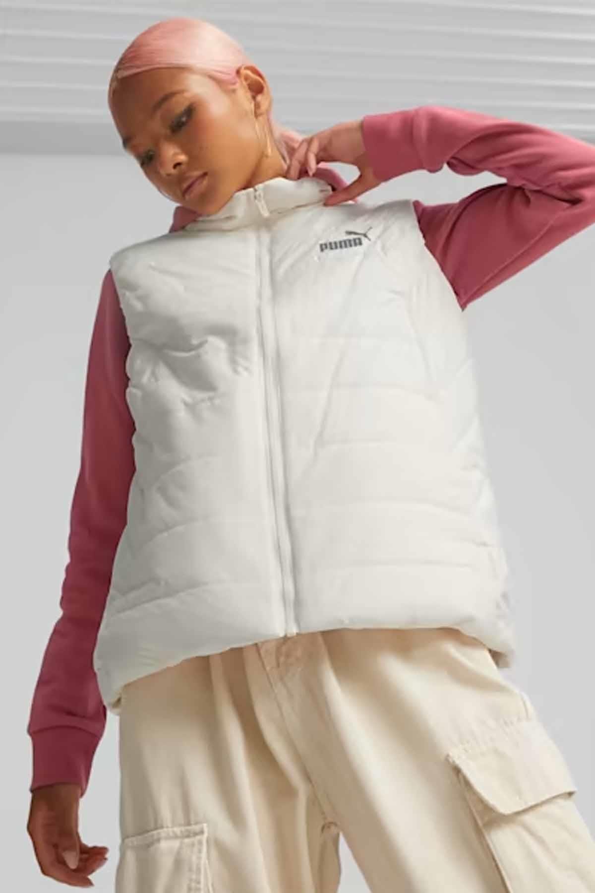 PUMAYelekPuma Ess Padded Vest Kadın Yelek 848941-87 Beyaz