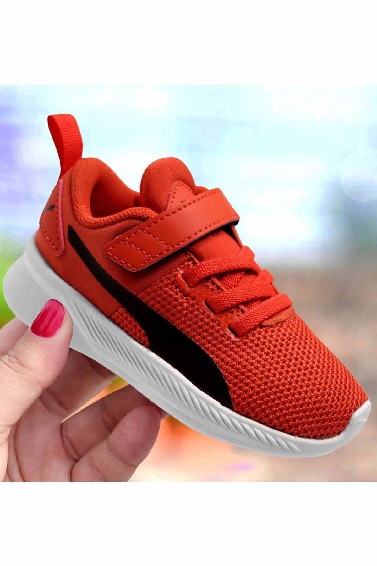 PUMAYürüyüş KoşuPuma Flyer Runner V PS Çocuk Yürüyüş Koşu Ayakkabı 192929-38 KIRMIZI