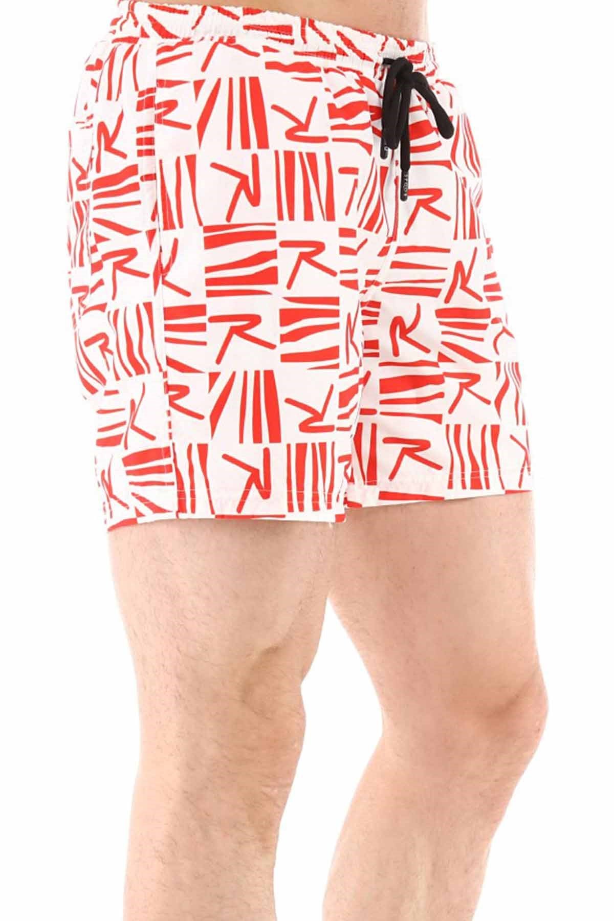 RARUDeniz ŞortuRaru Su İtici Kumaş Deniz Şortu Erkek Deniz Şortu 1-RDSH-250ByzKrmz