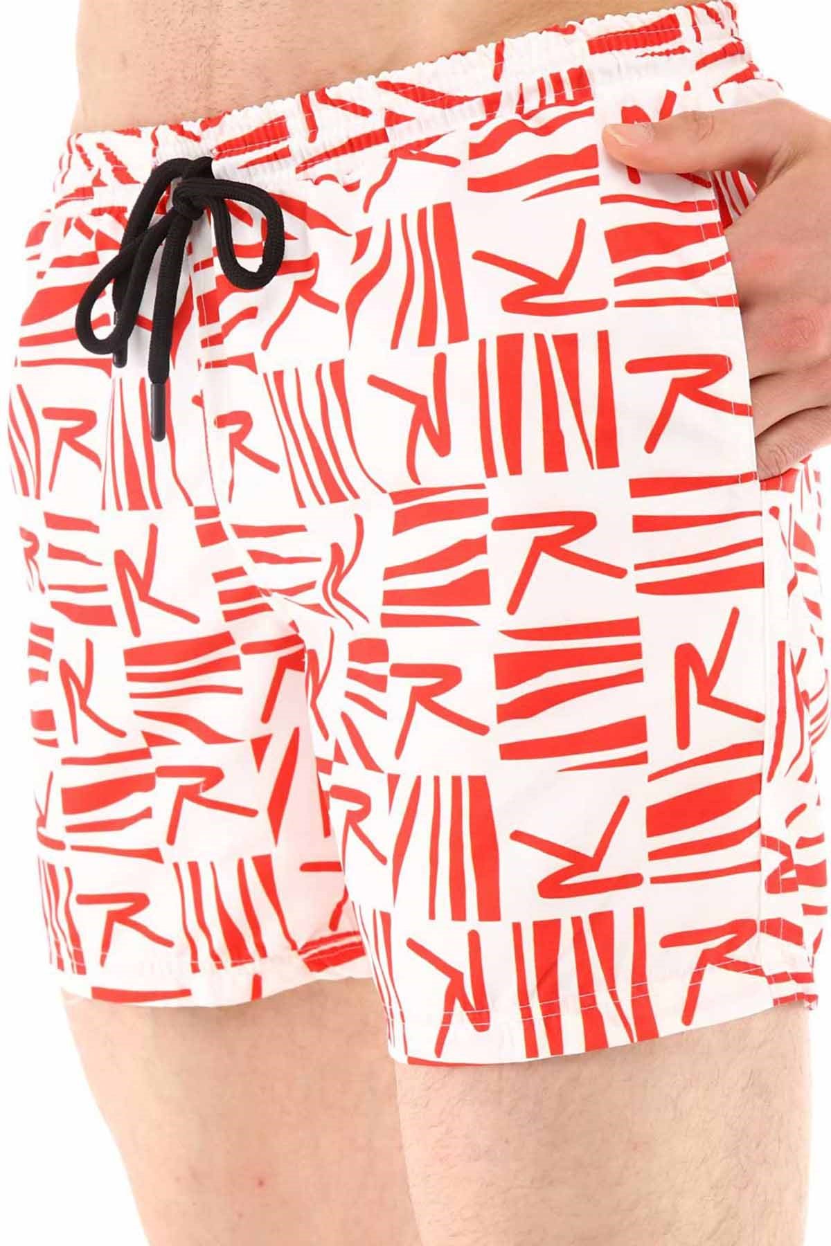 RARUDeniz ŞortuRaru Su İtici Kumaş Deniz Şortu Erkek Deniz Şortu 1-RDSH-250ByzKrmz