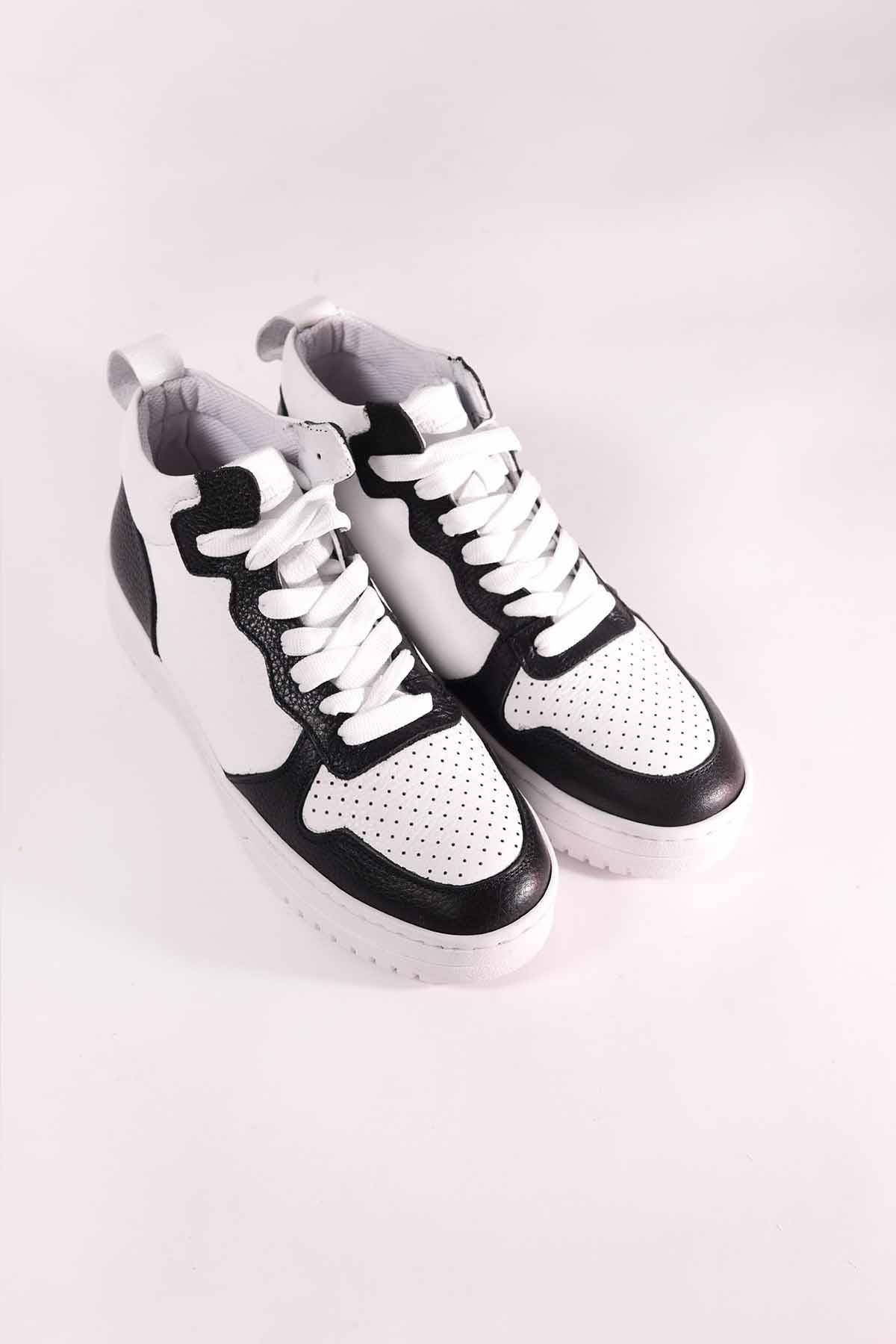 REKOR SPORGünlük SporAir Force Hı  V2 Hakki Deri Erkek Günlük Spor Ayakkabı RS-8000Siyah-Byz